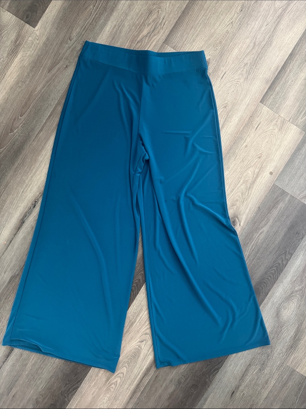 Maurices Teal Wide-Leg Knit Pants